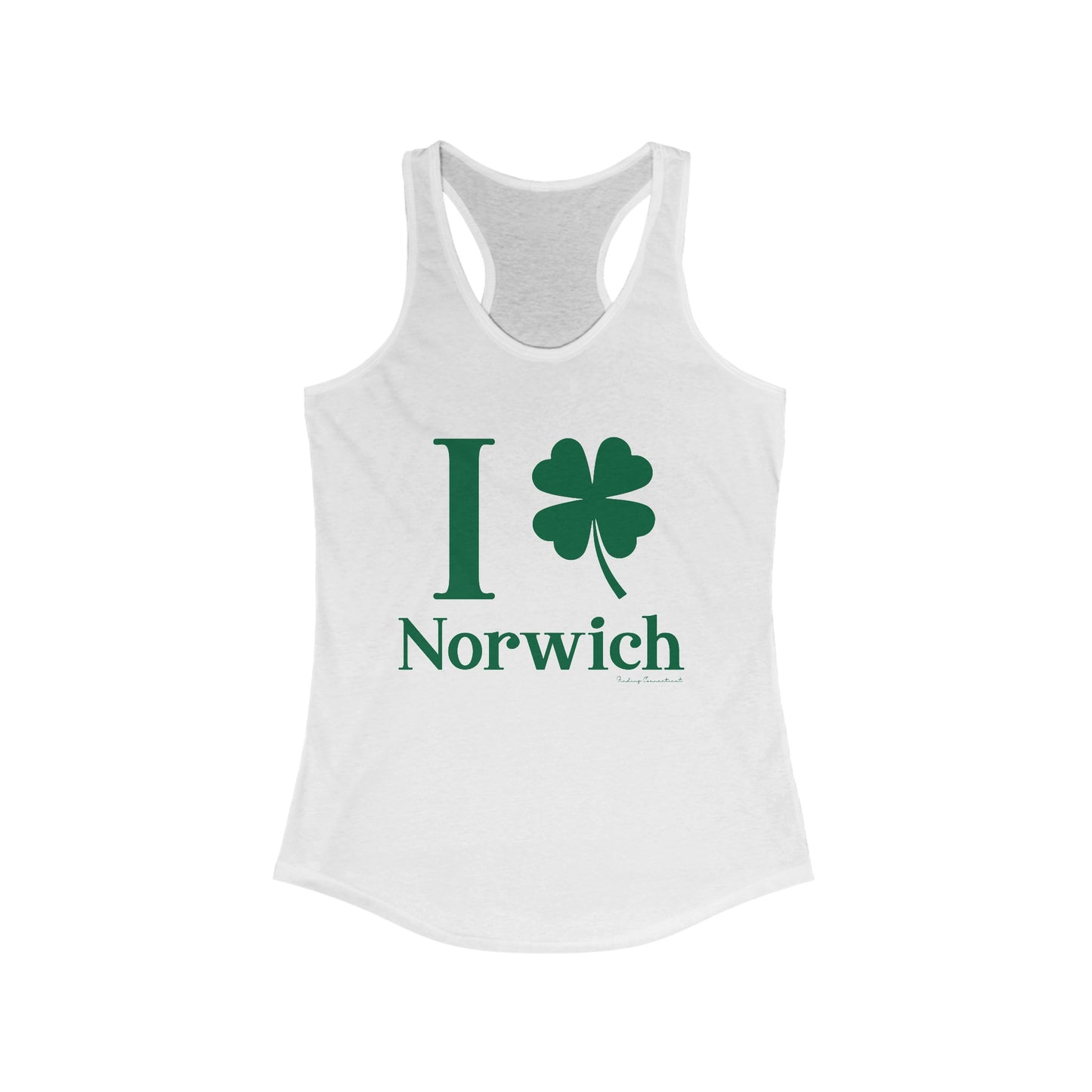 I Clover Norwich // Norwich Connecticut woman's tank top shirt // finding connecticut