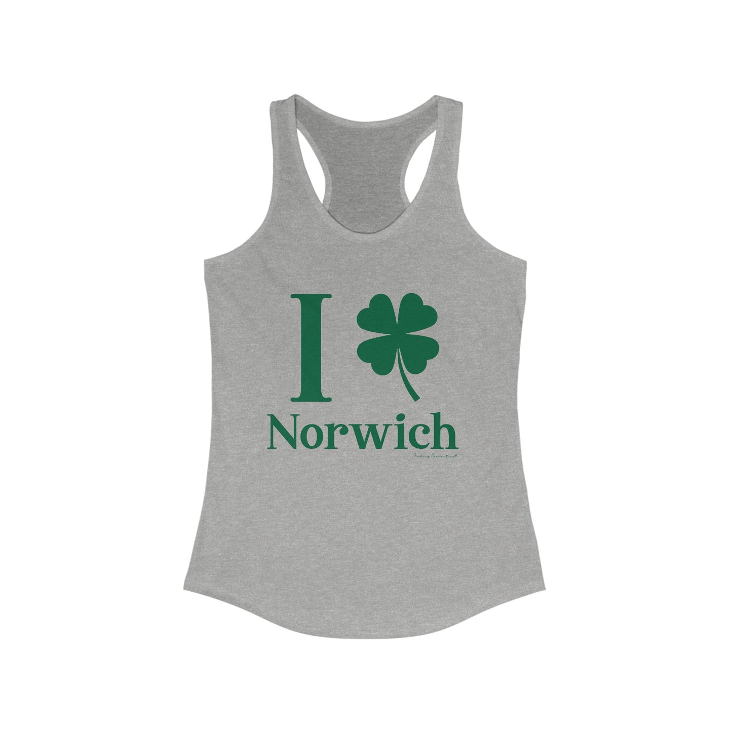I Clover Norwich // Norwich Connecticut woman's tank top shirt // finding connecticut