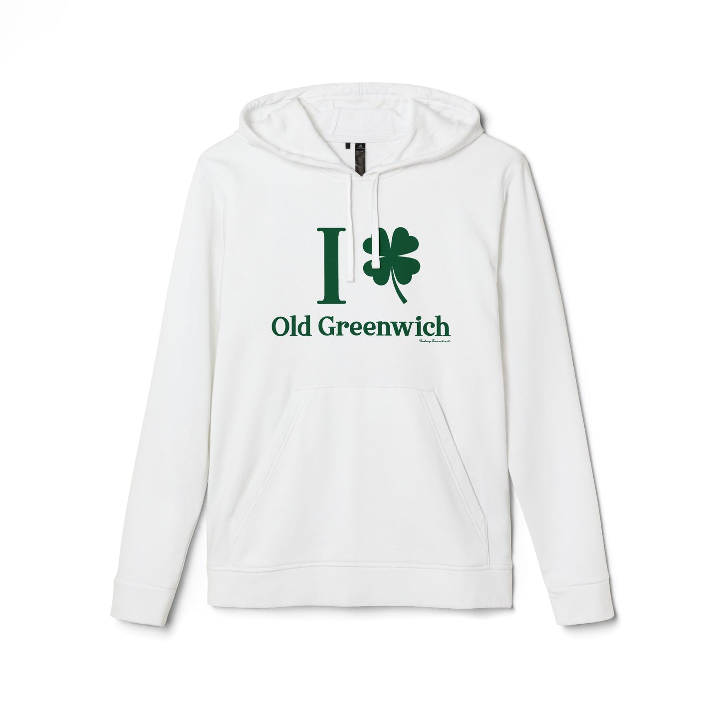 I Clover Old Greenwich // Old Greenwich - Greenwich CT unisex adidas hoodie sweatshirt / finding connecticut