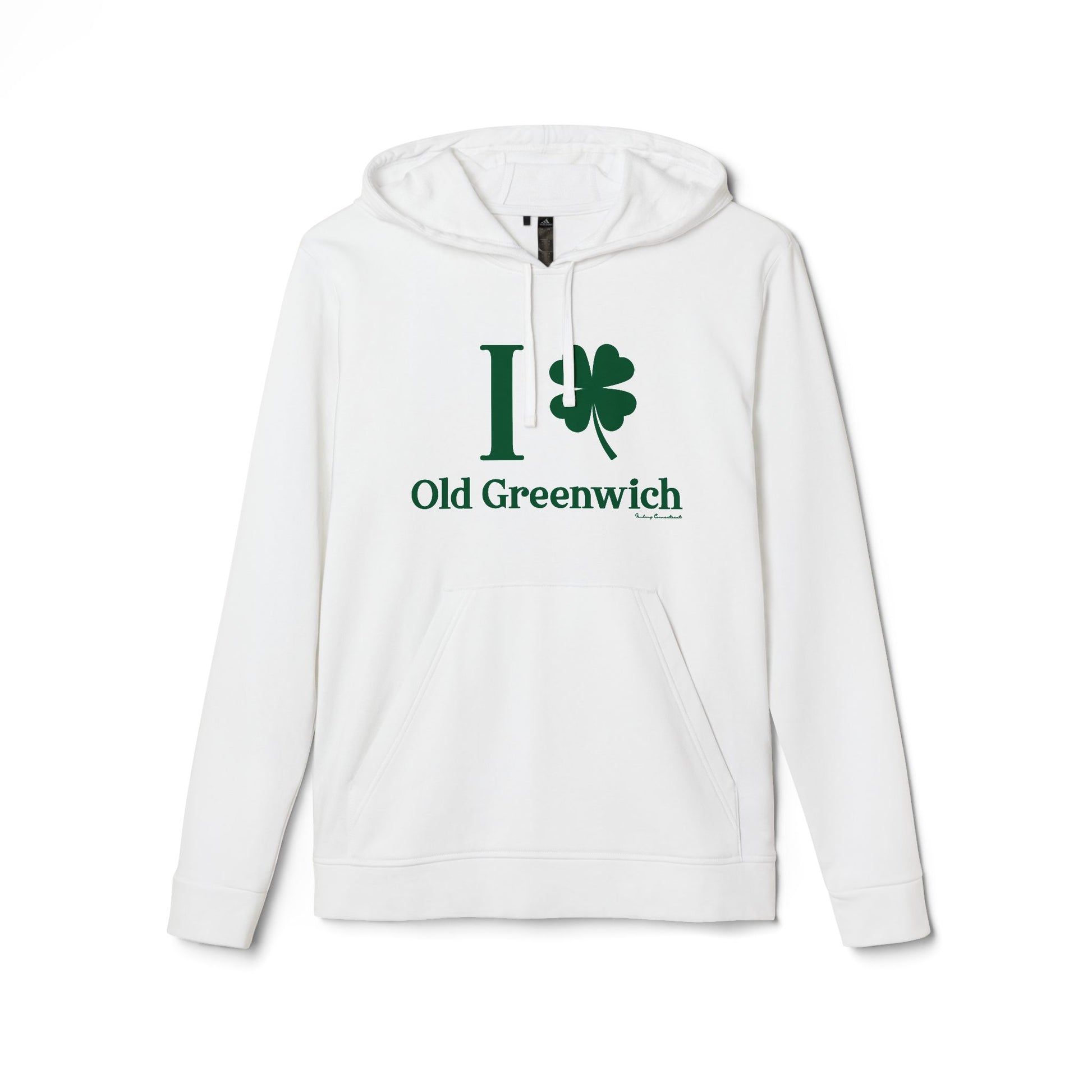 I Clover Old Greenwich // Old Greenwich - Greenwich CT unisex adidas hoodie sweatshirt  / finding connecticut