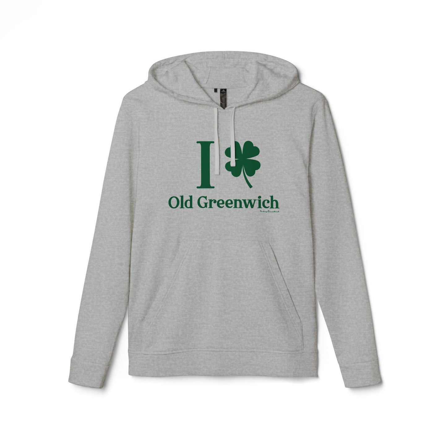I Clover Old Greenwich // Old Greenwich - Greenwich CT unisex adidas hoodie sweatshirt / finding connecticut