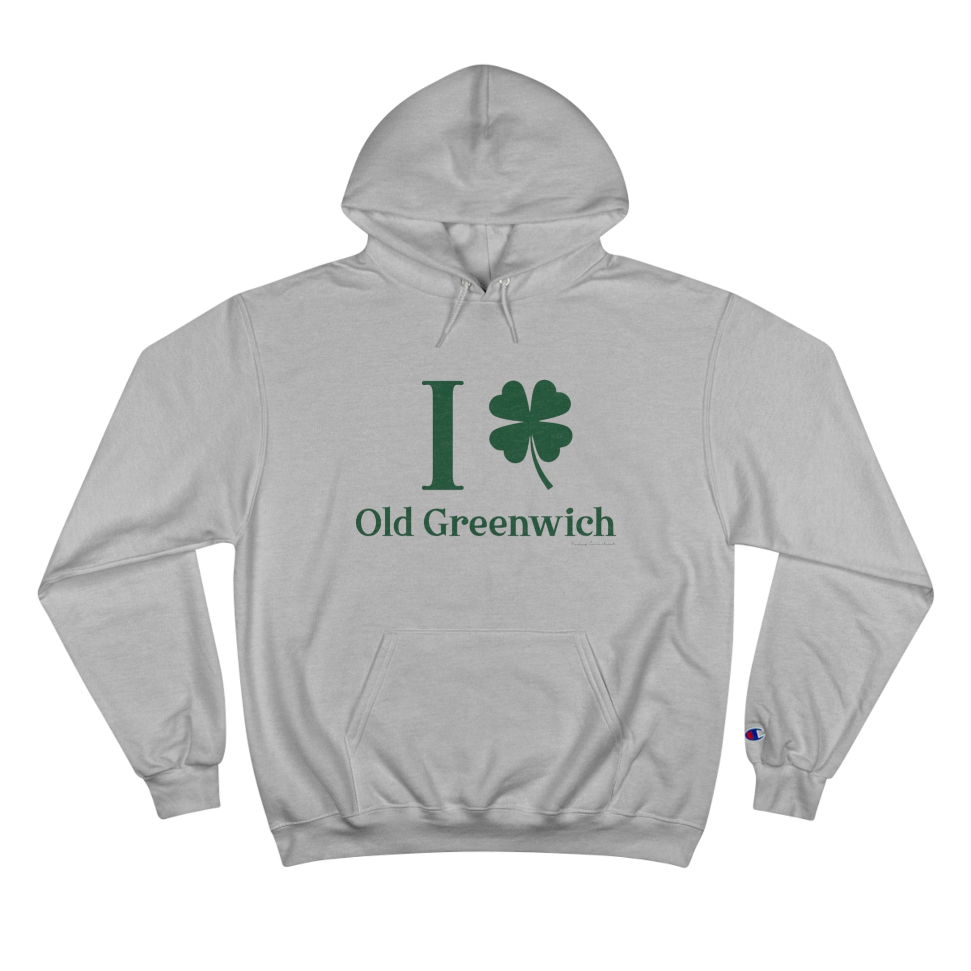 I Clover Old Greenwich // Old Greenwich - Greenwich CT unisex champion hoodie sweatshirt  / finding connecticut