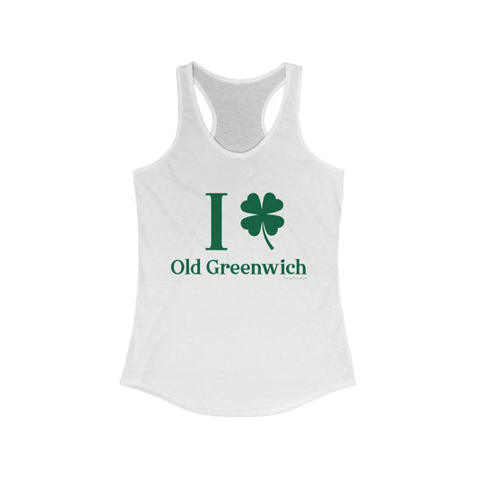 I Clover Old Greenwich // Old Greenwich - Greenwich CT womens tank top shirt  / finding connecticut