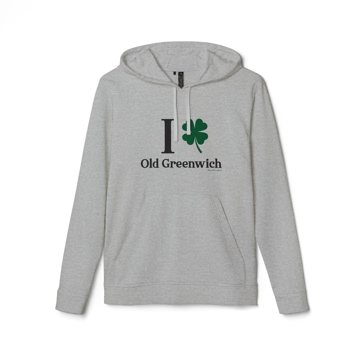 I Clover Old Greenwich // Old Greenwich - Greenwich Connecticut unisex adidas hoodie sweatshirt / finding connecticut