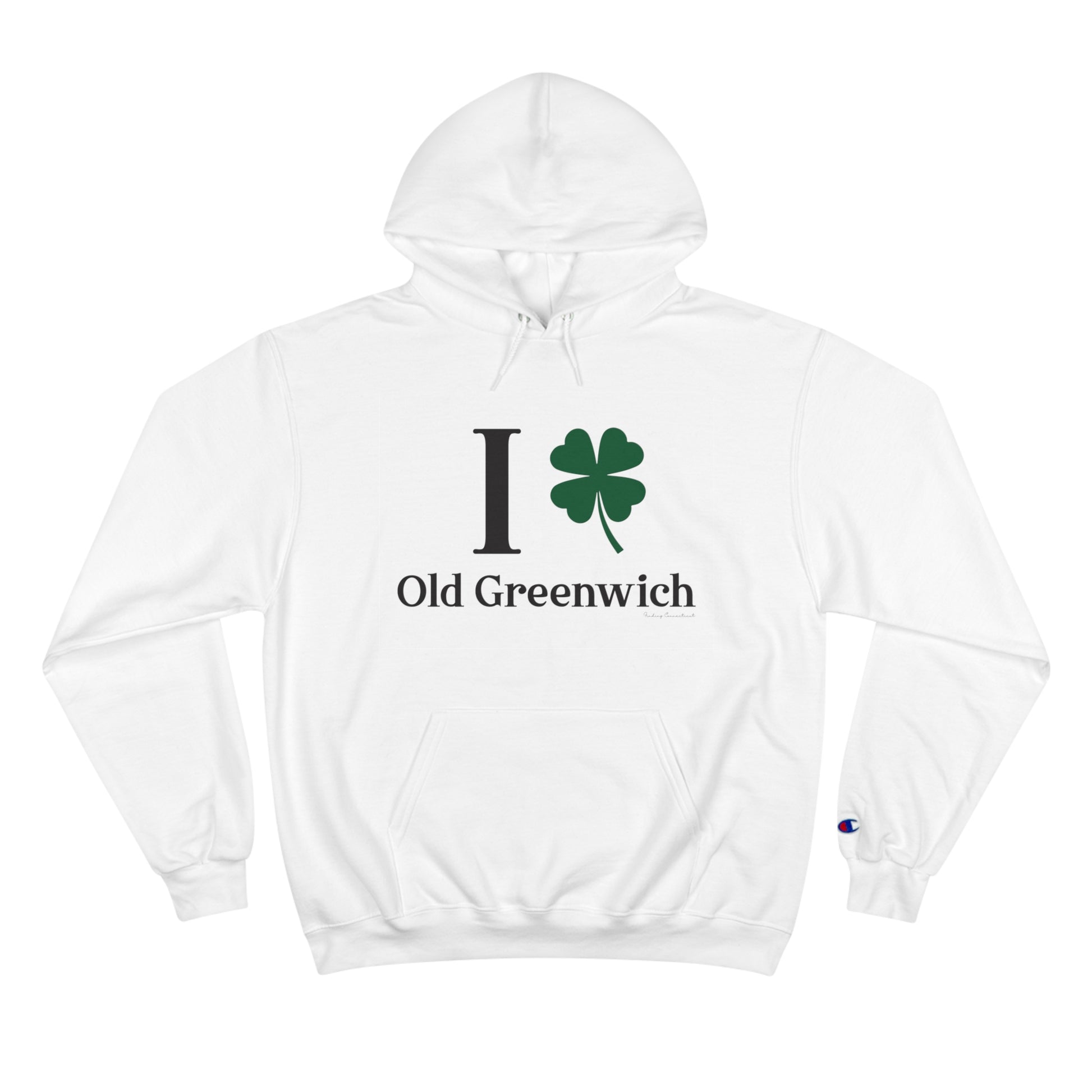 I Clover Old Greenwich // Old Greenwich - Greenwich Connecticut unisex champion hoodie sweatshirt  / finding connecticut