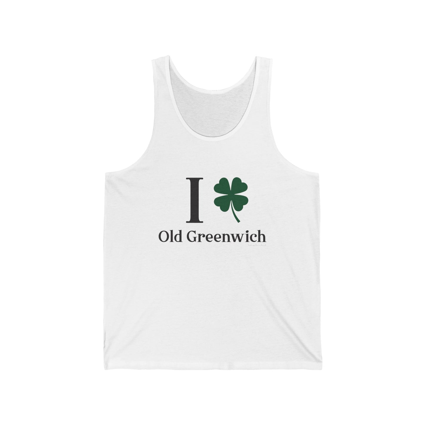 I Clover Old Greenwich // Old Greenwich - Greenwich Connecticut unisex tank top shirt / finding connecticut