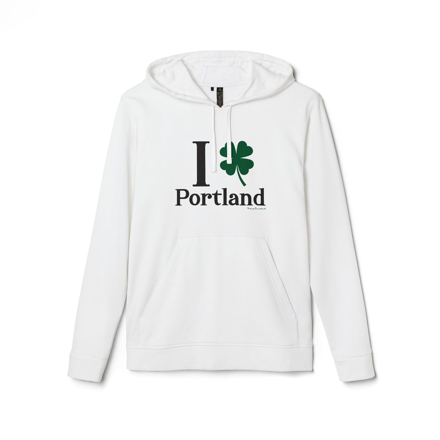 I Clover Portland // Portland CT st Patrick's day Adidas hoodie sweatshirt // finding Connecticut