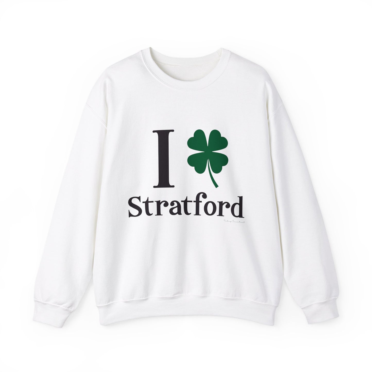 I Clover Stratford // Stratford CT unisex sweatshirts // finding connecticut