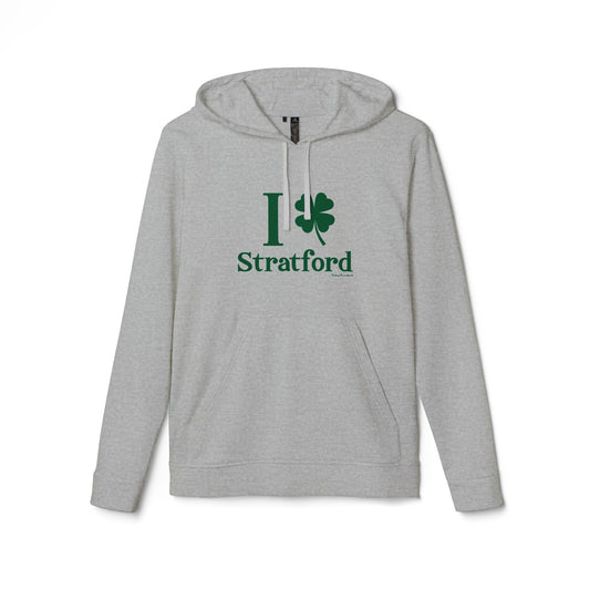 I Clover Stratford // Stratford Connecticut Adidas unisex hoodie sweat shirt // finding connecticut
