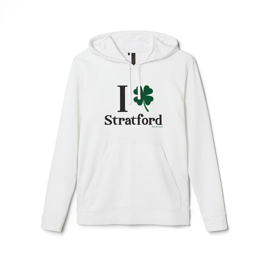 I Clover Stratford // Stratford Connecticut unisex Adidas hoodie sweatshirts   // finding connecticut