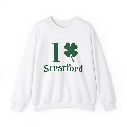 I Clover Stratford // Stratford Connecticut unisex sweatshirts  // finding connecticut