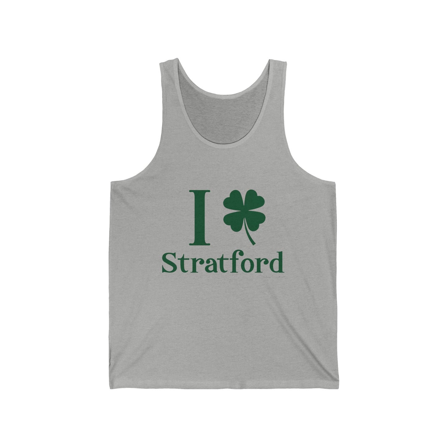 I Clover Stratford // Stratford Connecticut unisex tank top shirts // finding connecticut