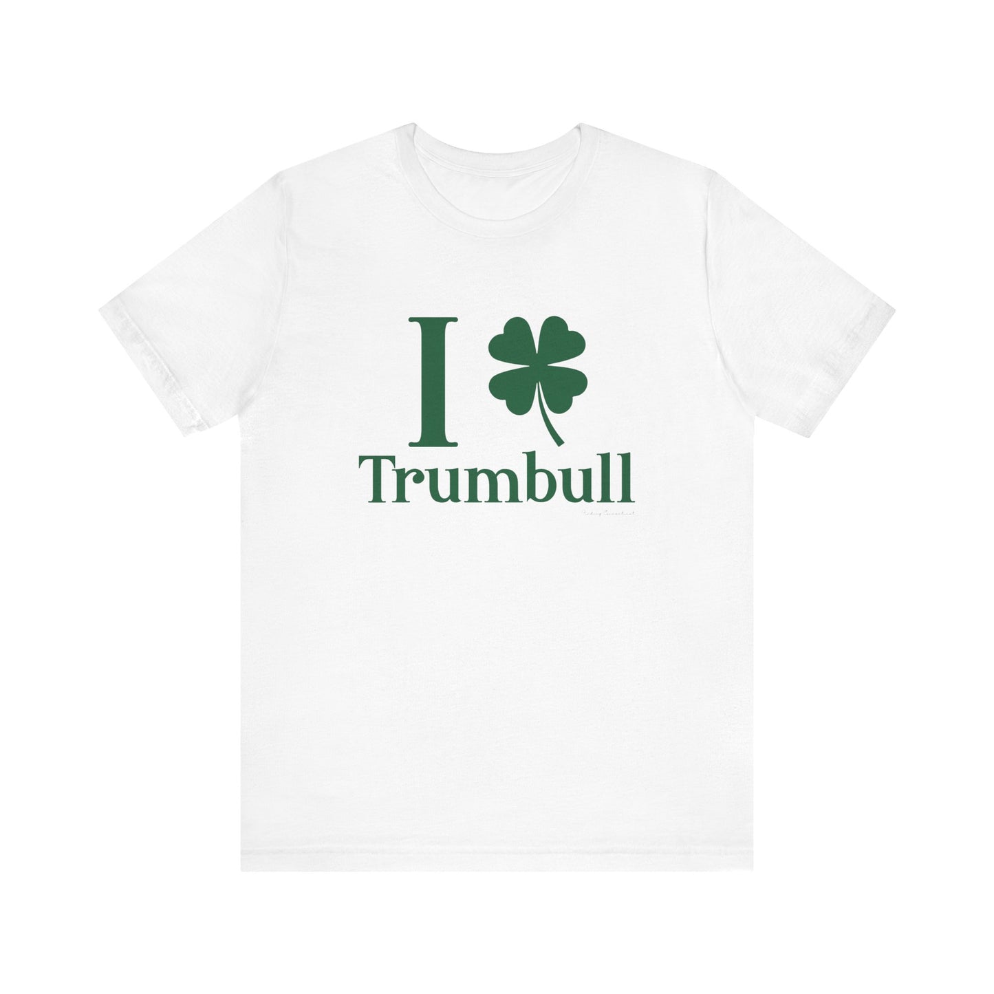 I Clover Trumbull // Trumbull connecticut t shirt /// finding Connecticut