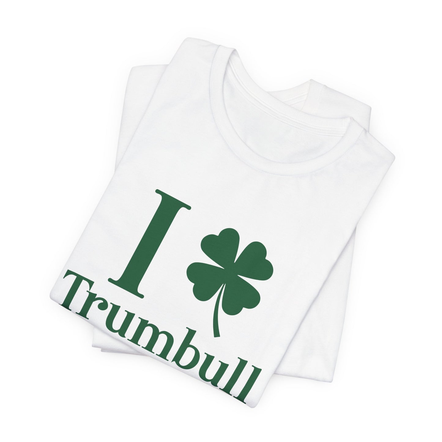 I Clover Trumbull // Trumbull connecticut t shirt /// finding Connecticut