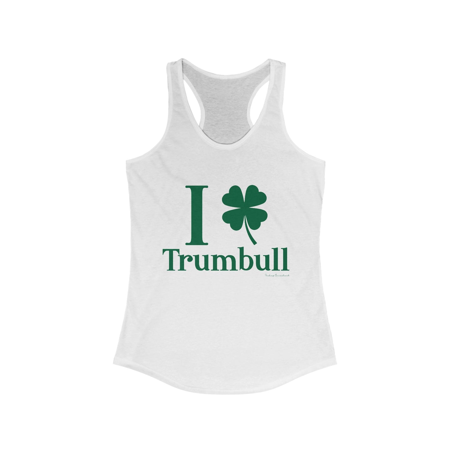I Clover Trumbull // Trumbull connecticut woman's tank top shirt /// finding Connecticut