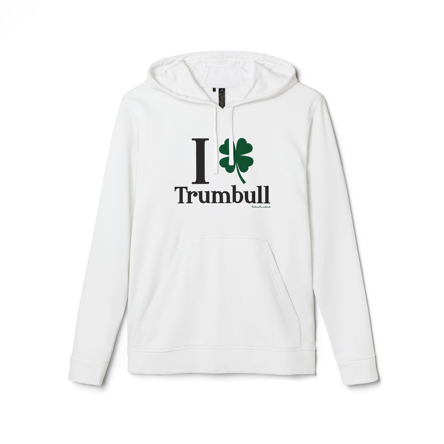 I Clover Trumbull // Trumbull ct st Patrick's day Adidas hoodie sweatshirt /// finding Connecticut