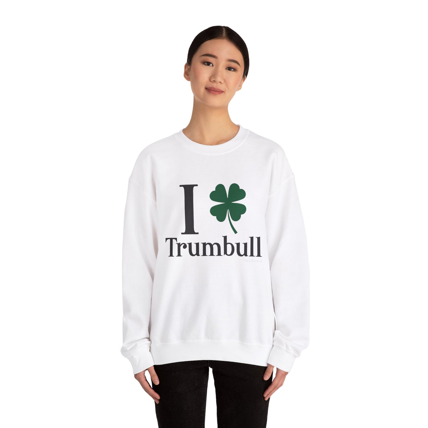 I Clover Trumbull // Trumbull ct st Patrick's day sweatshirt /// finding Connecticut