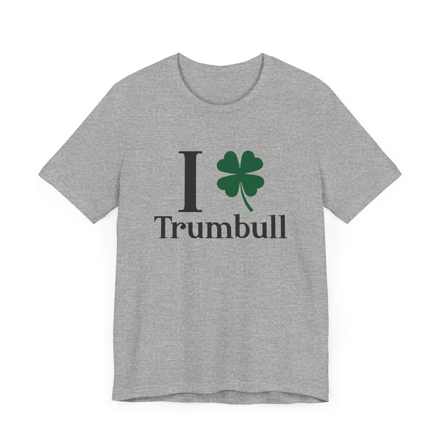 I Clover Trumbull // Trumbull ct st Patrick's day t shirts /// finding Connecticut