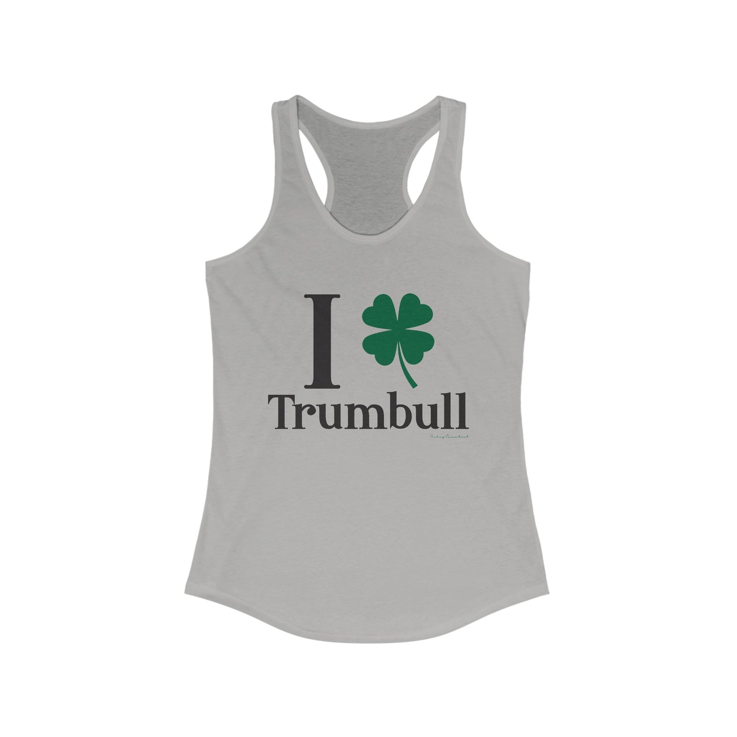 I Clover Trumbull // Trumbull ct st Patrick's day tank top shirt /// finding Connecticut