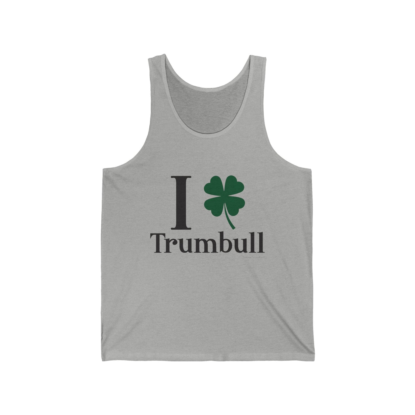 I Clover Trumbull // Trumbull ct st Patrick's day tank top shirts /// finding Connecticut
