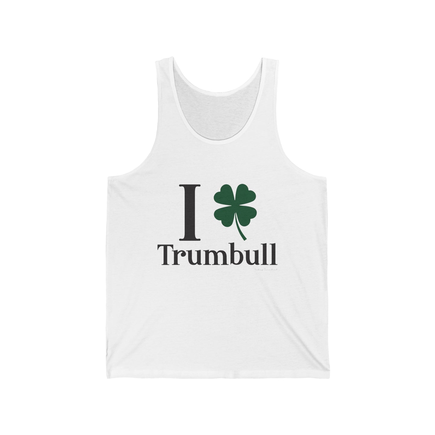 I Clover Trumbull // Trumbull ct st Patrick's day tank top shirts /// finding Connecticut