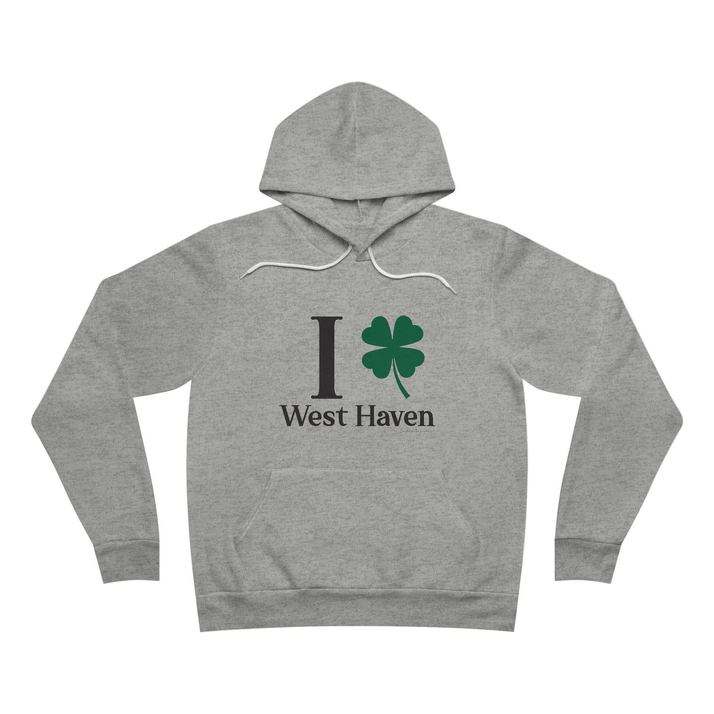 I Clover West Haven // west haven CT St. Patrickts day unisex hoodie sweatshirt // finding connecticut