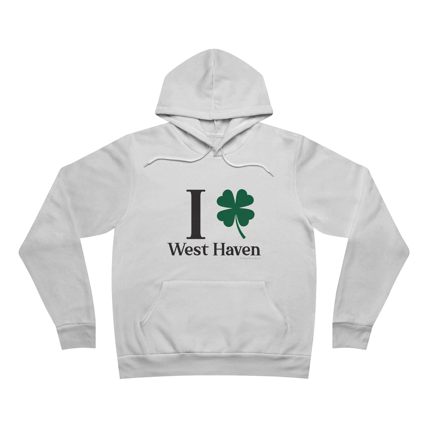 I Clover West Haven // west haven CT St. Patrickts day unisex hoodie sweatshirt // finding connecticut