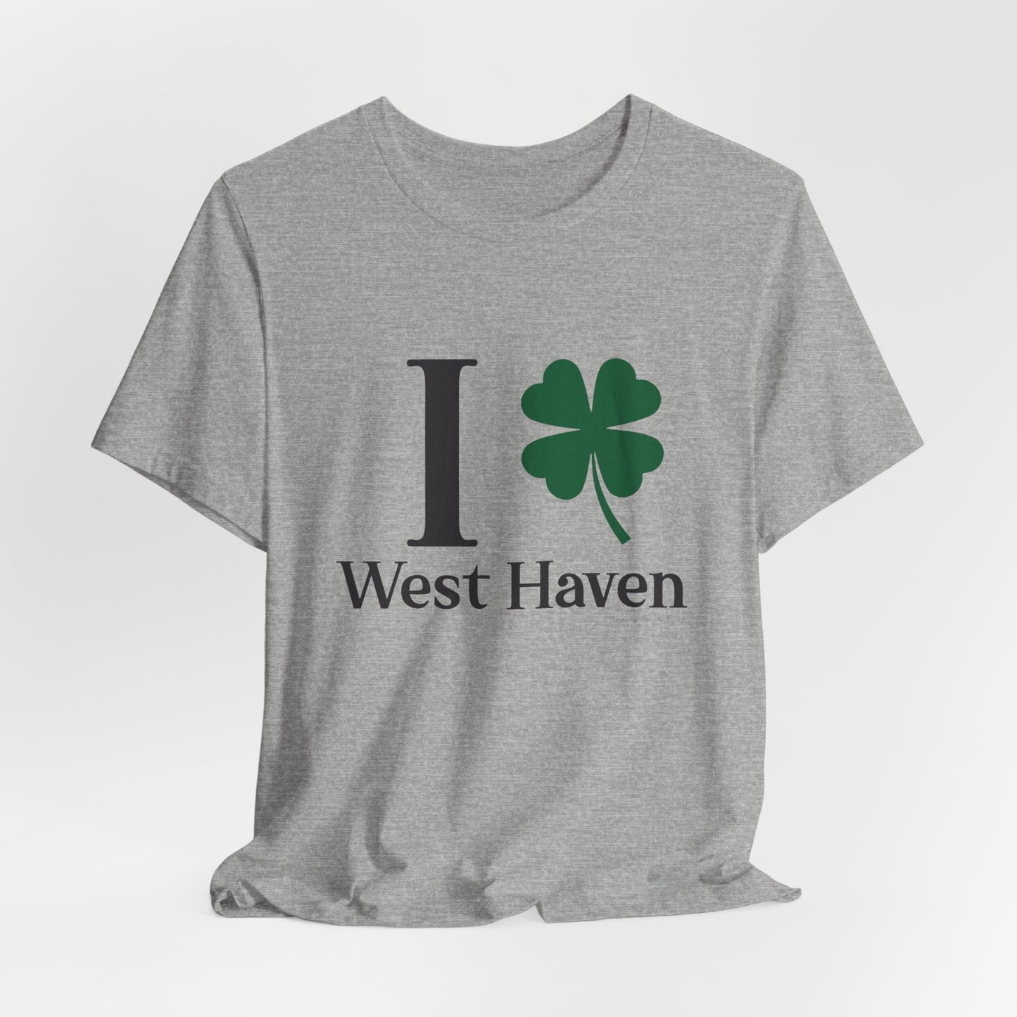 I Clover West Haven // west haven CT St. Patrickts day unisex t shirt // finding connecticut