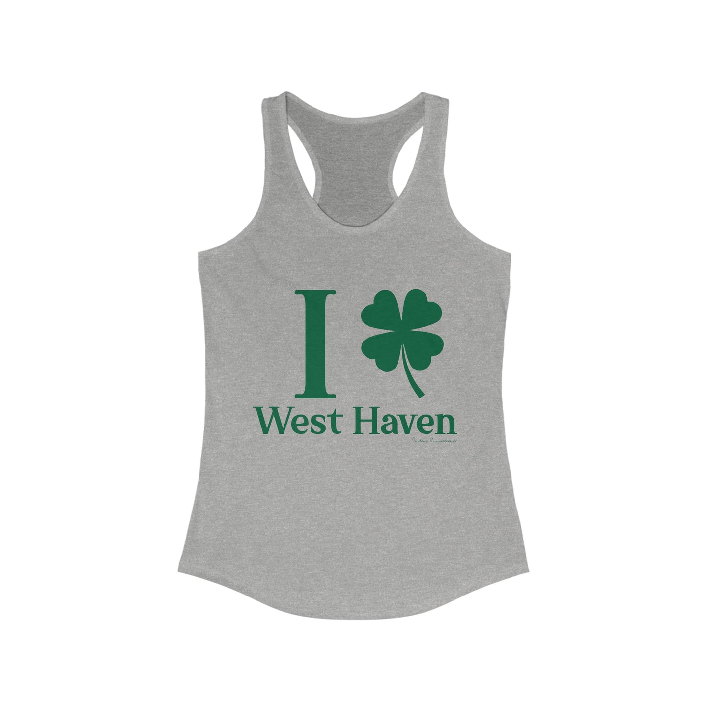 I Clover West Haven // west haven CT St. Patrickts day womens tank top shirt // finding connecticut