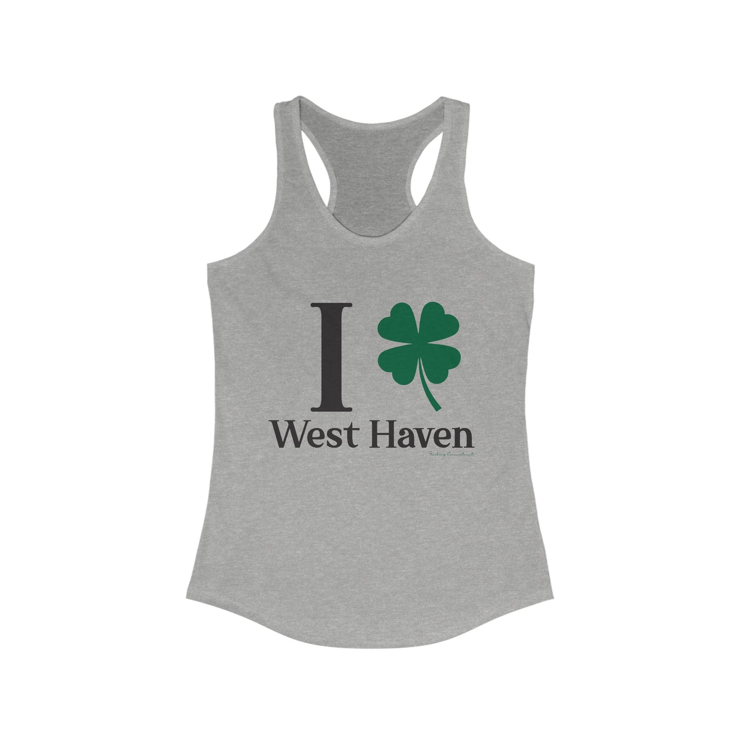 I Clover West Haven // west haven CT St. Patrickts day womens tank top shirt // finding connecticut