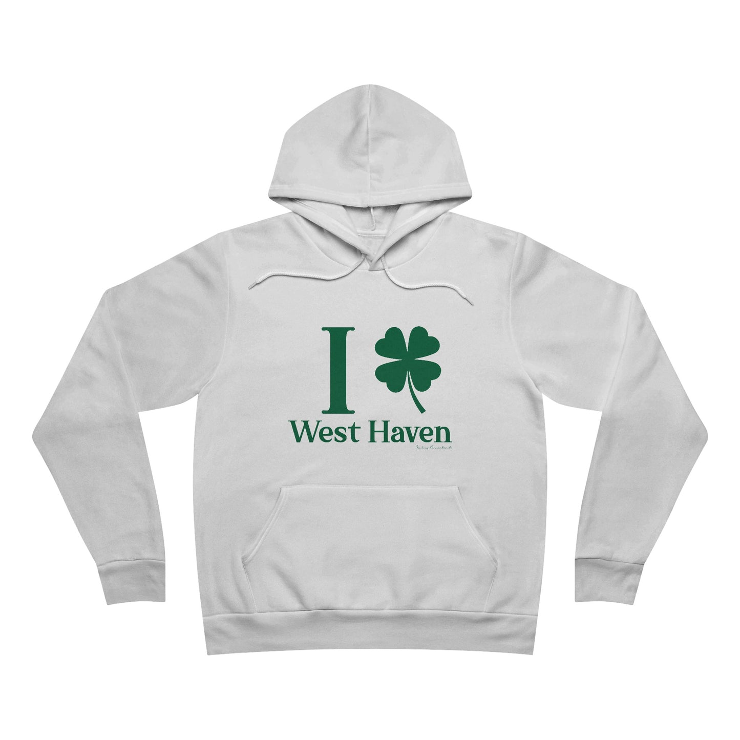 I Clover West Haven // west haven Connecticut St. Patrickts day hoodie sweatshirt // finding connecticut