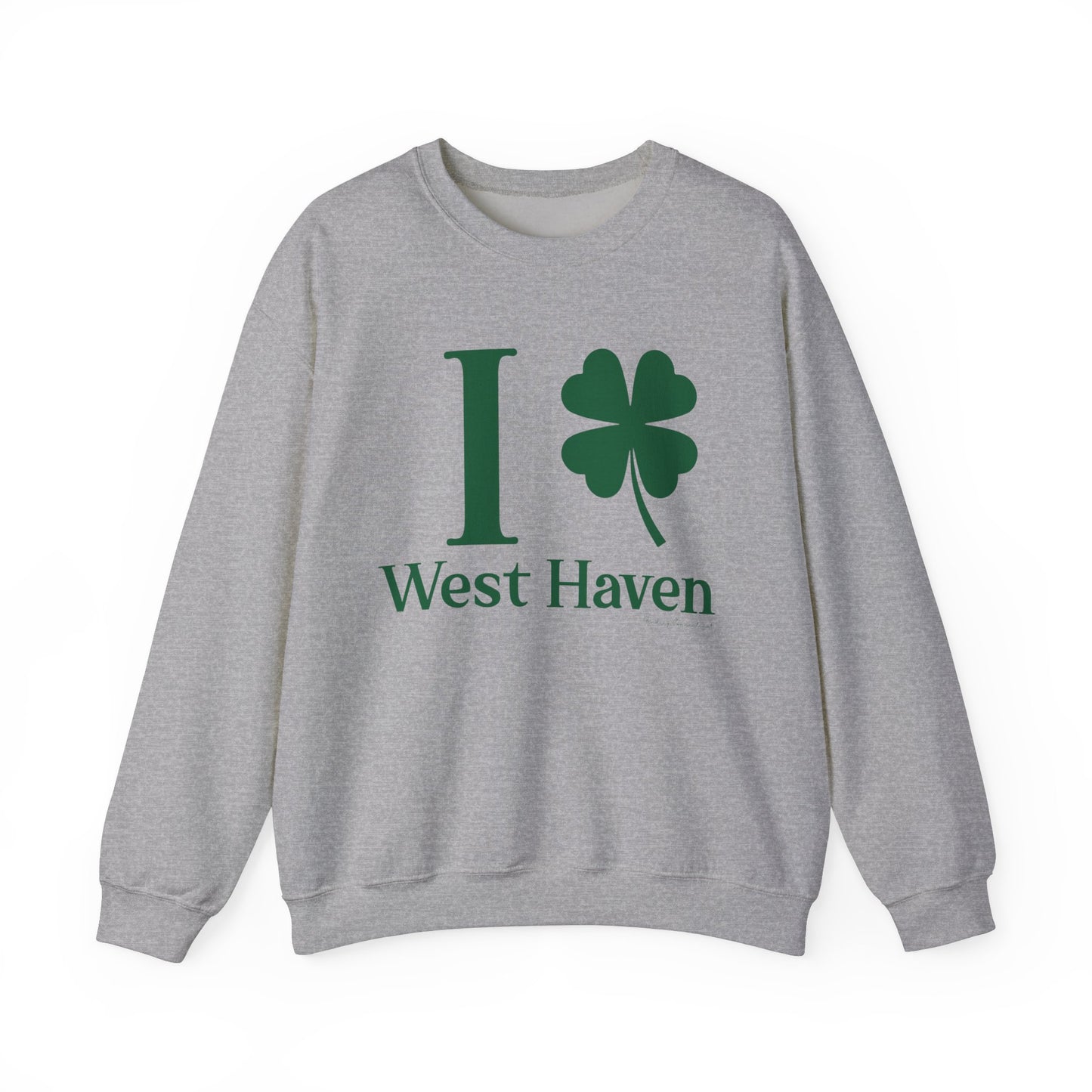 I Clover West Haven // west haven Connecticut St. Patrickts day sweatshirt // finding connecticut