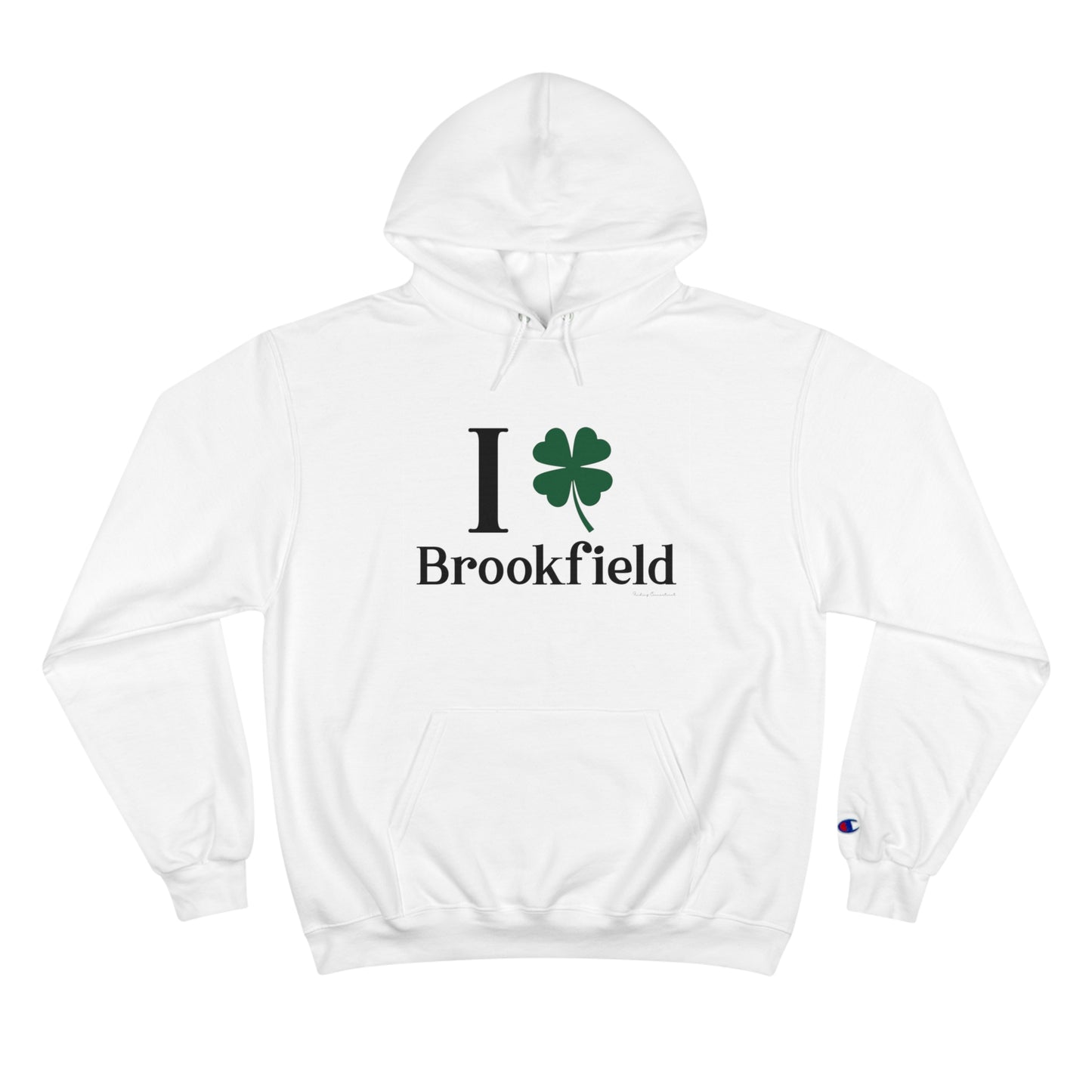 I Clover brookfield st patrick's champion hoodie sweatshirt. / / brookfield, ct • Finding Conencticut