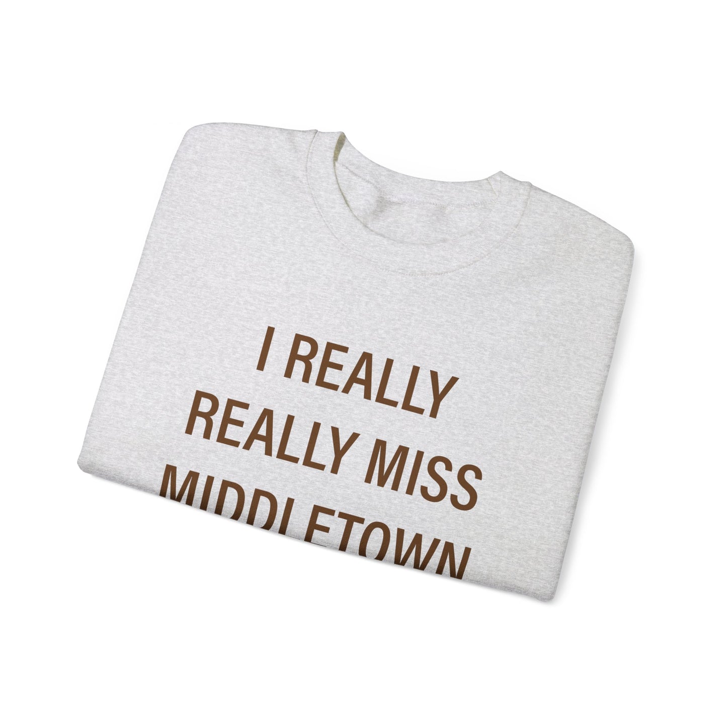 I Really Really Miss Middletown // Middletown Connecticut unisex sweatshirt // finding connecticut