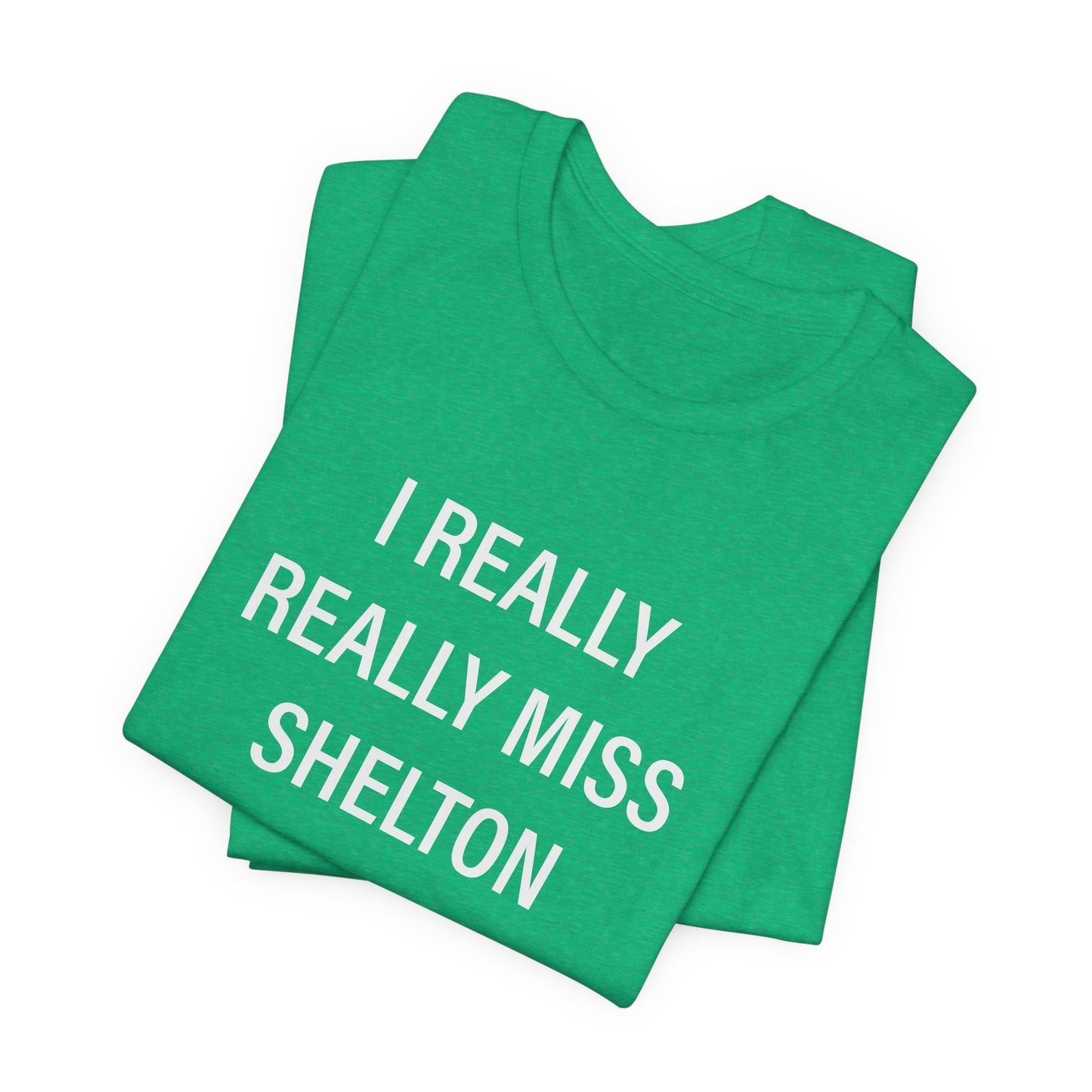I Really Really Miss Shelton // Shelton CT unisex T shirt // finding connecticut