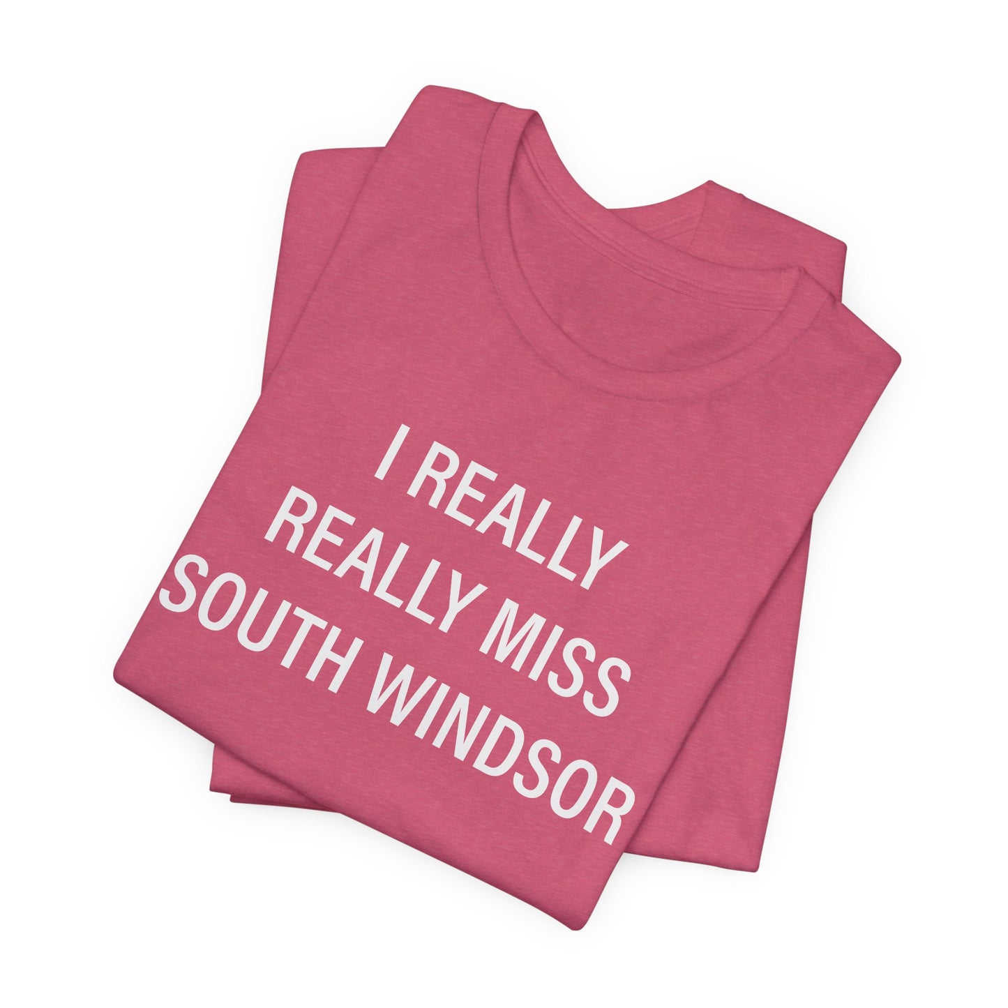 I Really Really Miss South Windsor // South Windsor CT unisex t shirt // finding connecticut