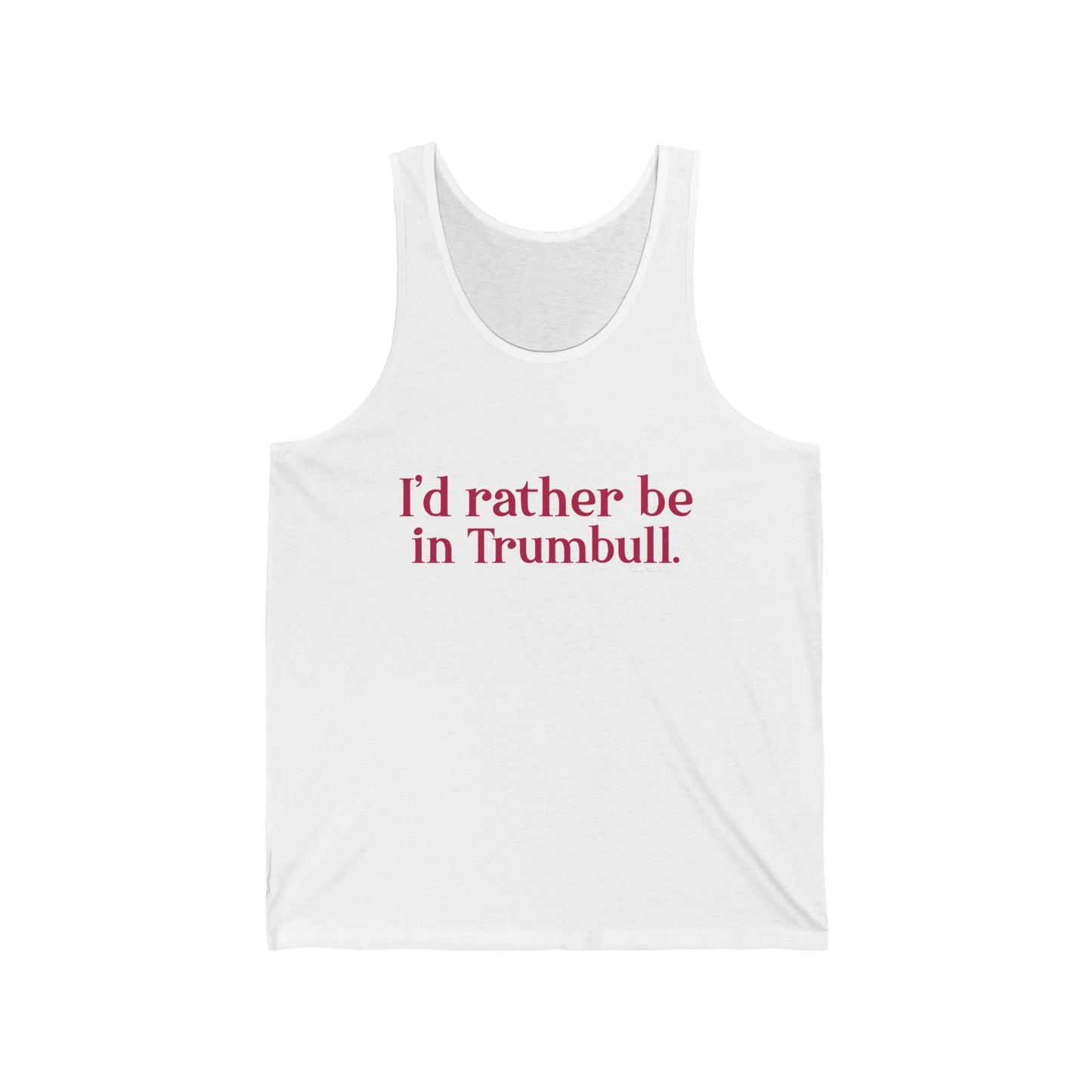 I Really Really Miss Trumbull  // Trumbull connecticut tank top shirt   // finding connecticut