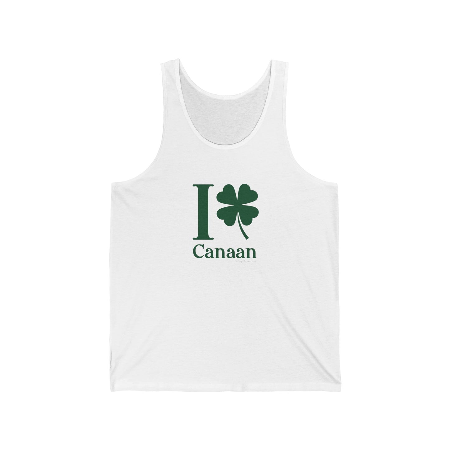 I clover Canaan // Cannan Connecticut unisex tank top shirt // finding connecticut