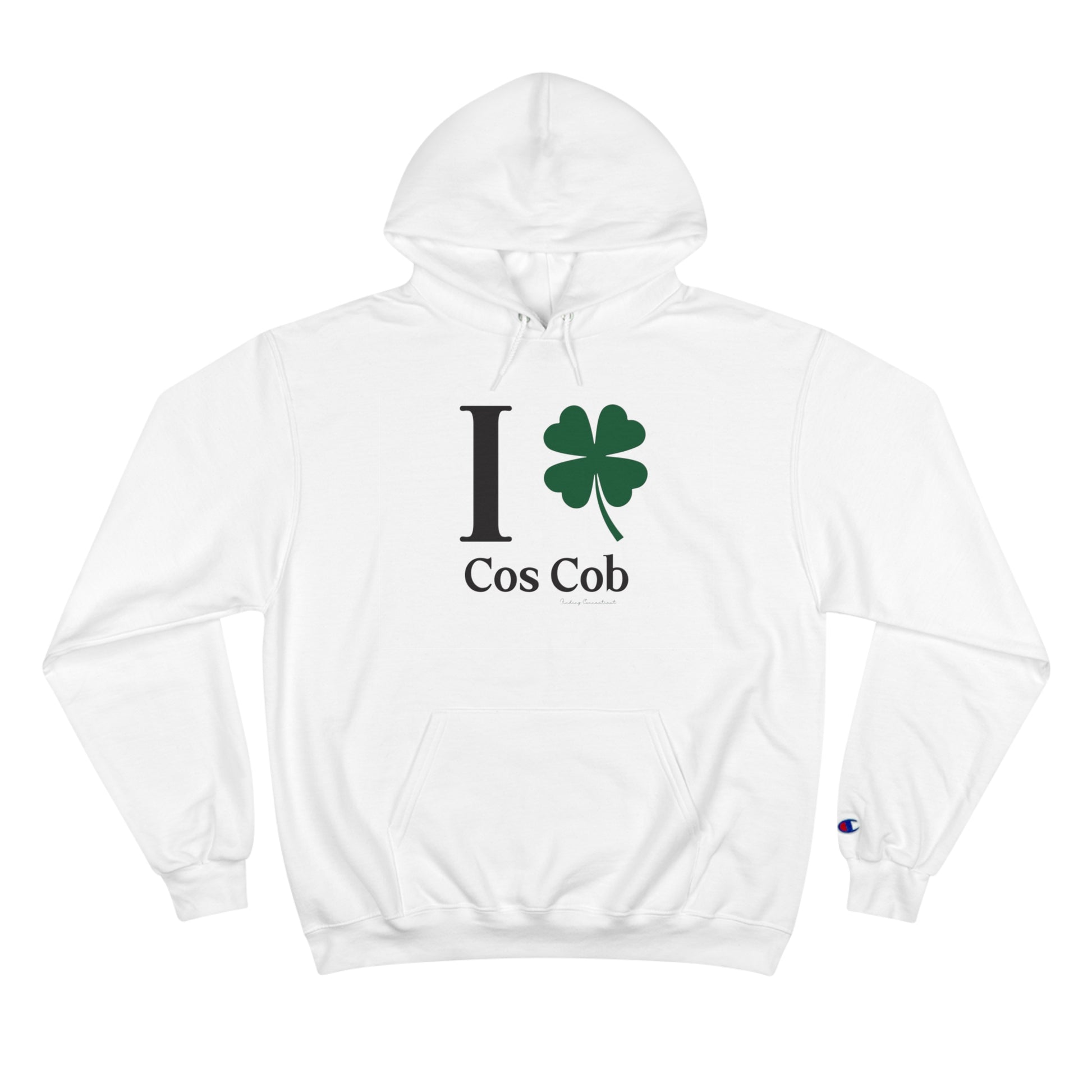 I clover Cos Cob // Cos Cob Greenwich CT unisex champion hoodie sweatshirt // finding connecticut