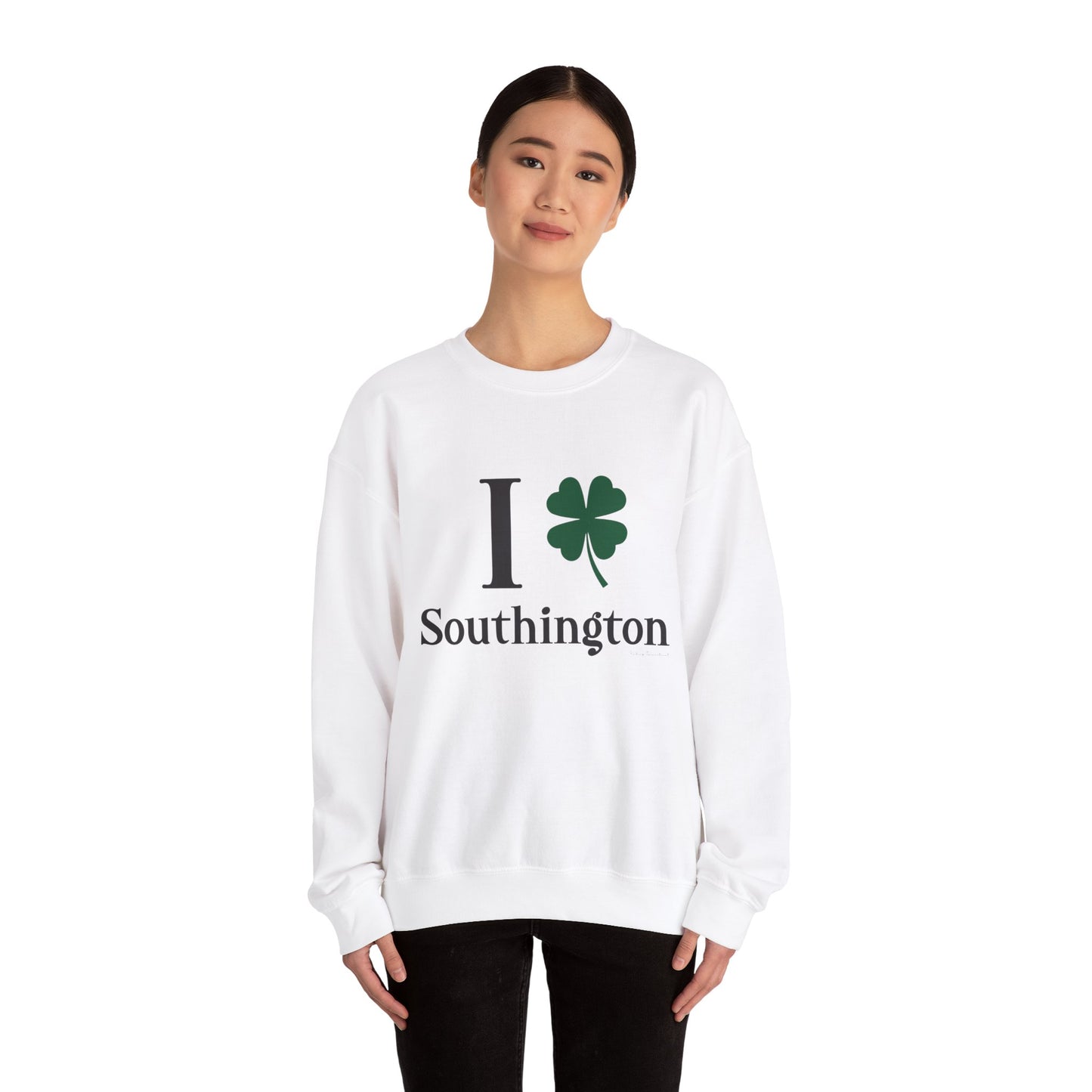 I clover Southington /// Southington CT st patricks day  adidas unisex sweatshirt / finding connecticut