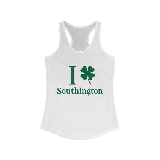 I clover Southington /// Southington CT  st patricks day  womens tank top shirt  / finding connecticut