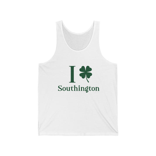 I clover Southington /// Southington Conneticut  st patricks day  unisex tank top shirt / finding connecticut
