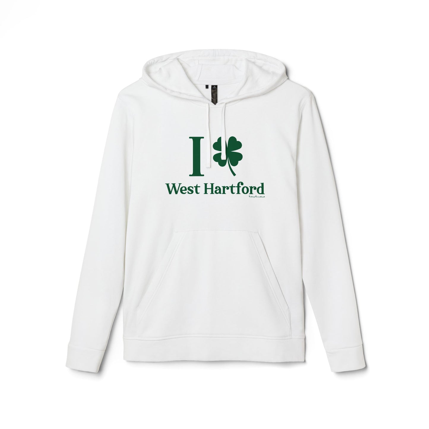 I clover West Hartford /// West hartfod CT st patricks day adidas unisex hoodie sweatshirt / finding connecticut