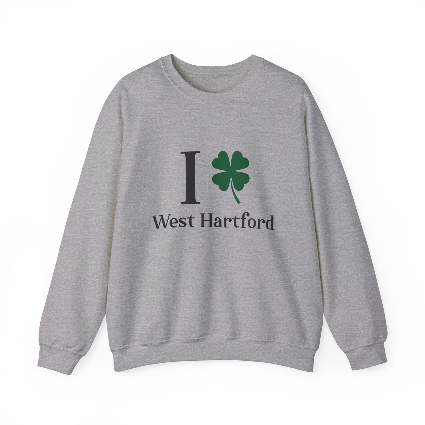 I clover West Hartford /// West hartfod Connecticut st patricks day unisex sweatshirt / finding connecticut