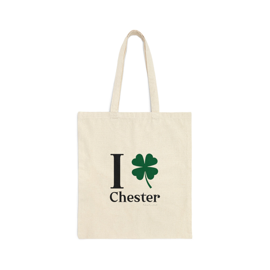 I clover chester tote bag // chester connecticut gifs and merch // finding connecticut
