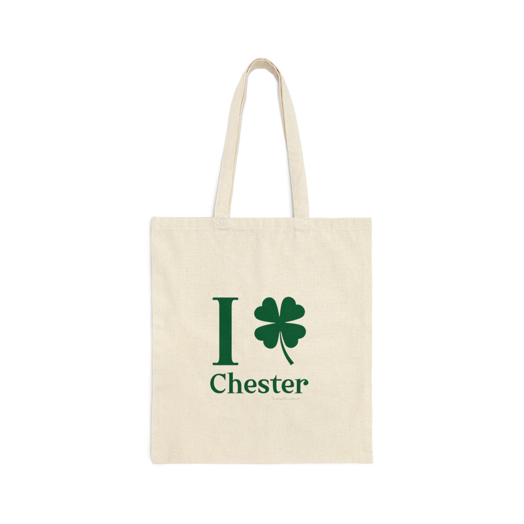 I clover chester tote bag // chester connecticut st .patricks day shirts and merch // finding connecticut