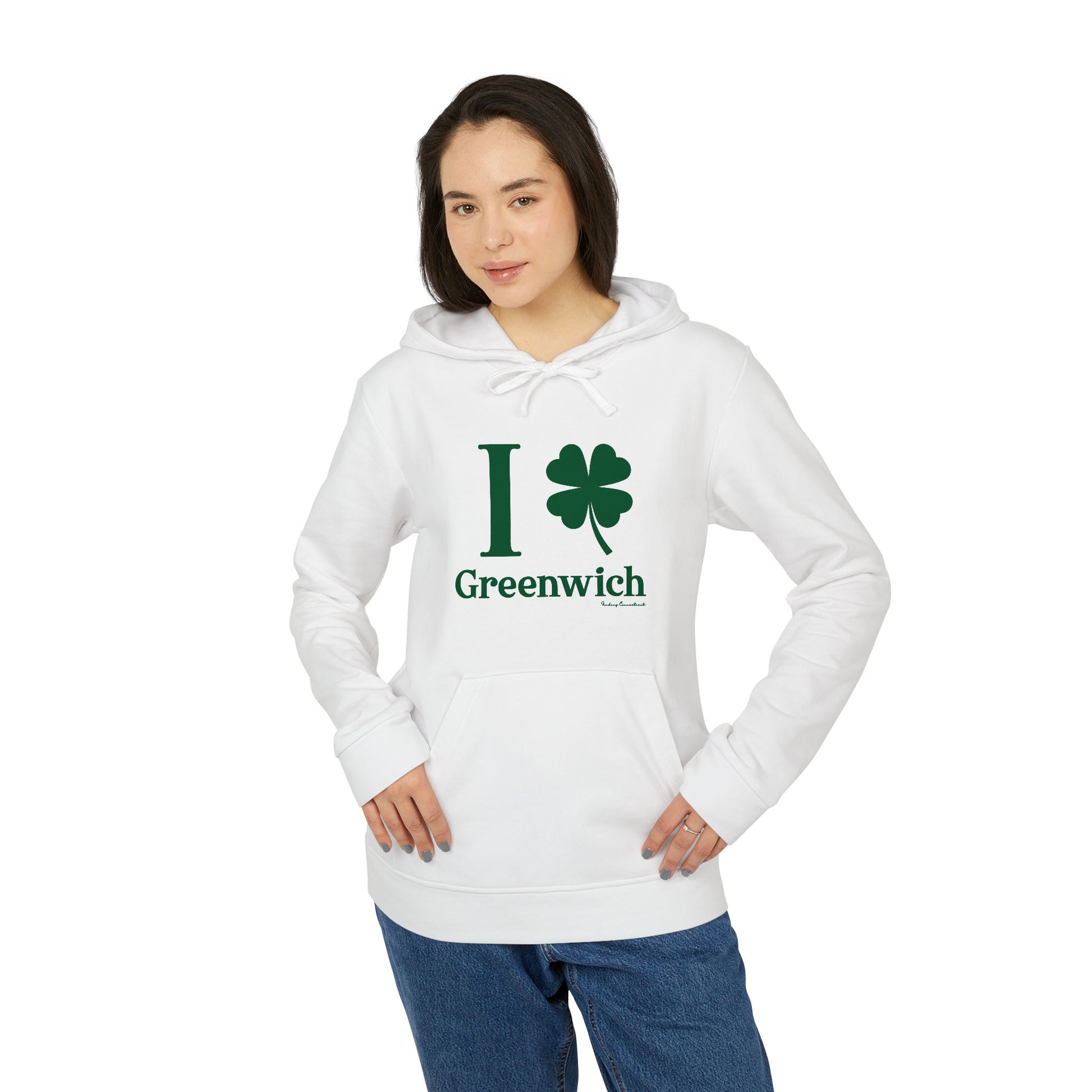 I clover greenwich // greenwich connecticut unisex adidas hoodie sweatshirt / finding connecticut