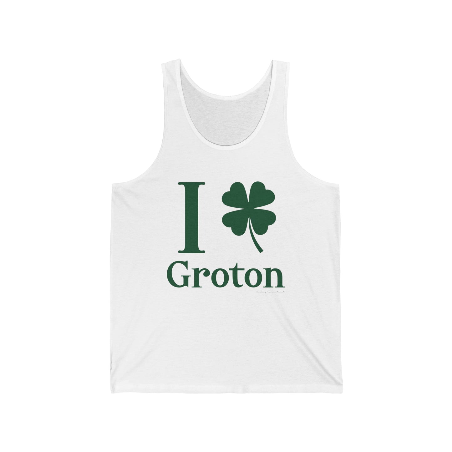 I clover groton // groton connecticut unisex tank top shirts // finding connecticut