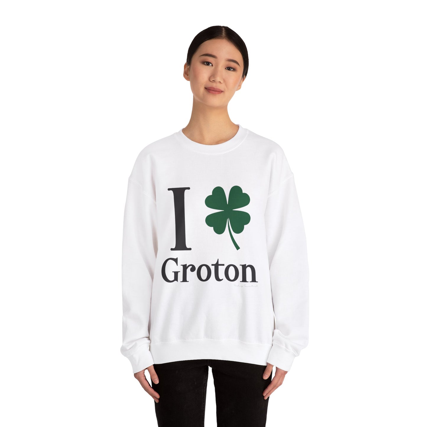I clover groton // groton ct unisex sweatshirt // finding connecticut