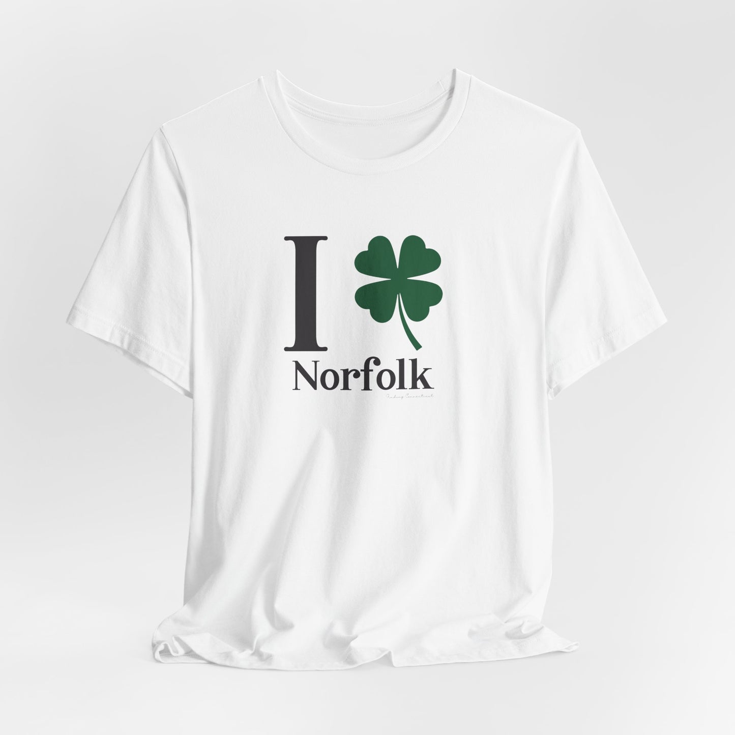 I clover norfolk // norfolk ct st. patrick's day unisex t shirts // finding connecticut
